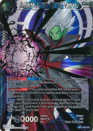 Infinite Force Fused Zamasu BT2-058 SR